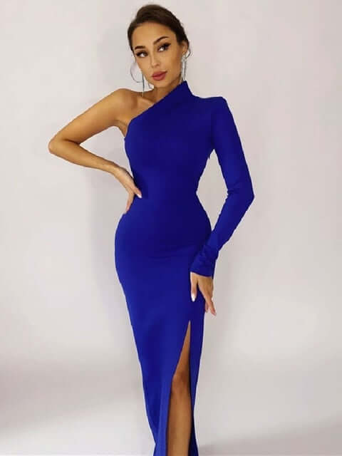 Luciana One Shoulder Maxi Dress