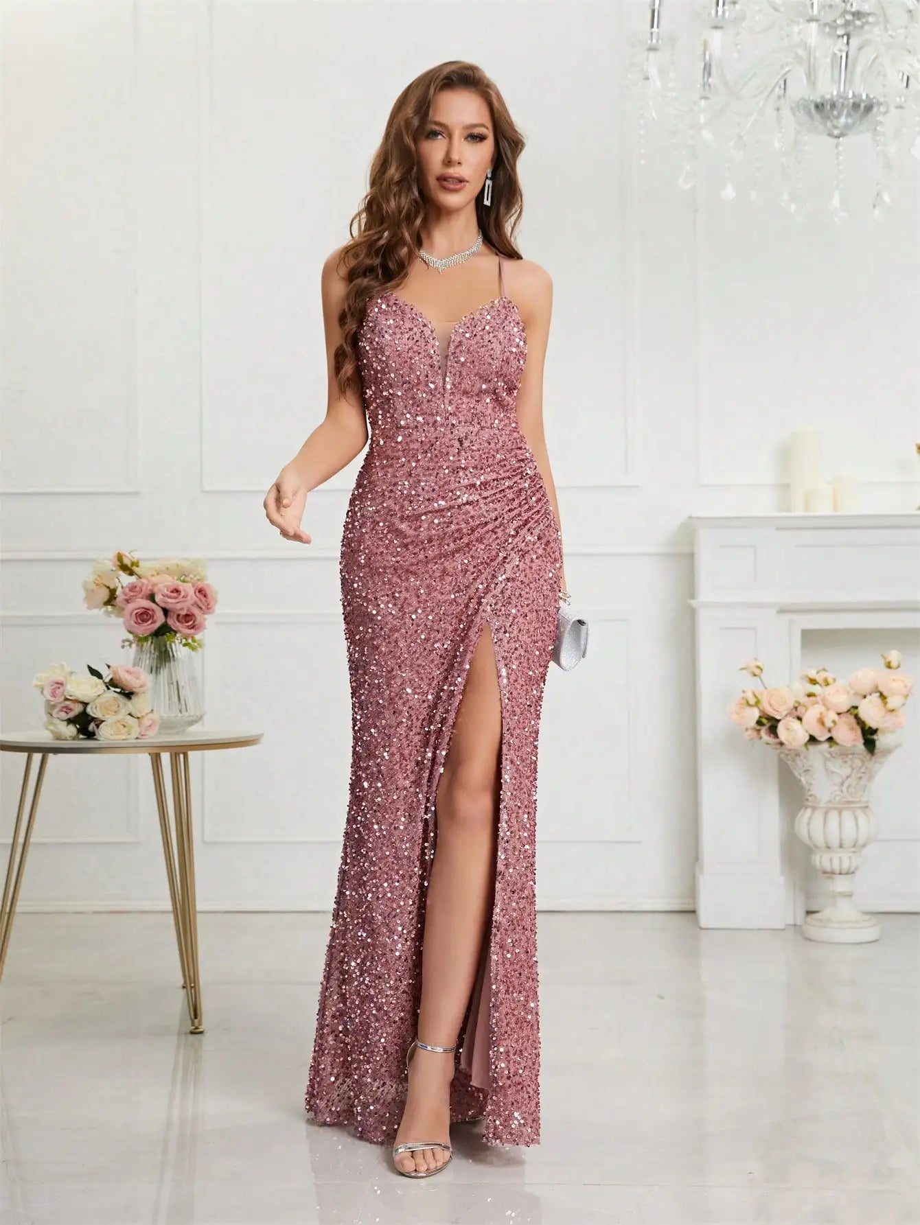 Cami Sequin Gown