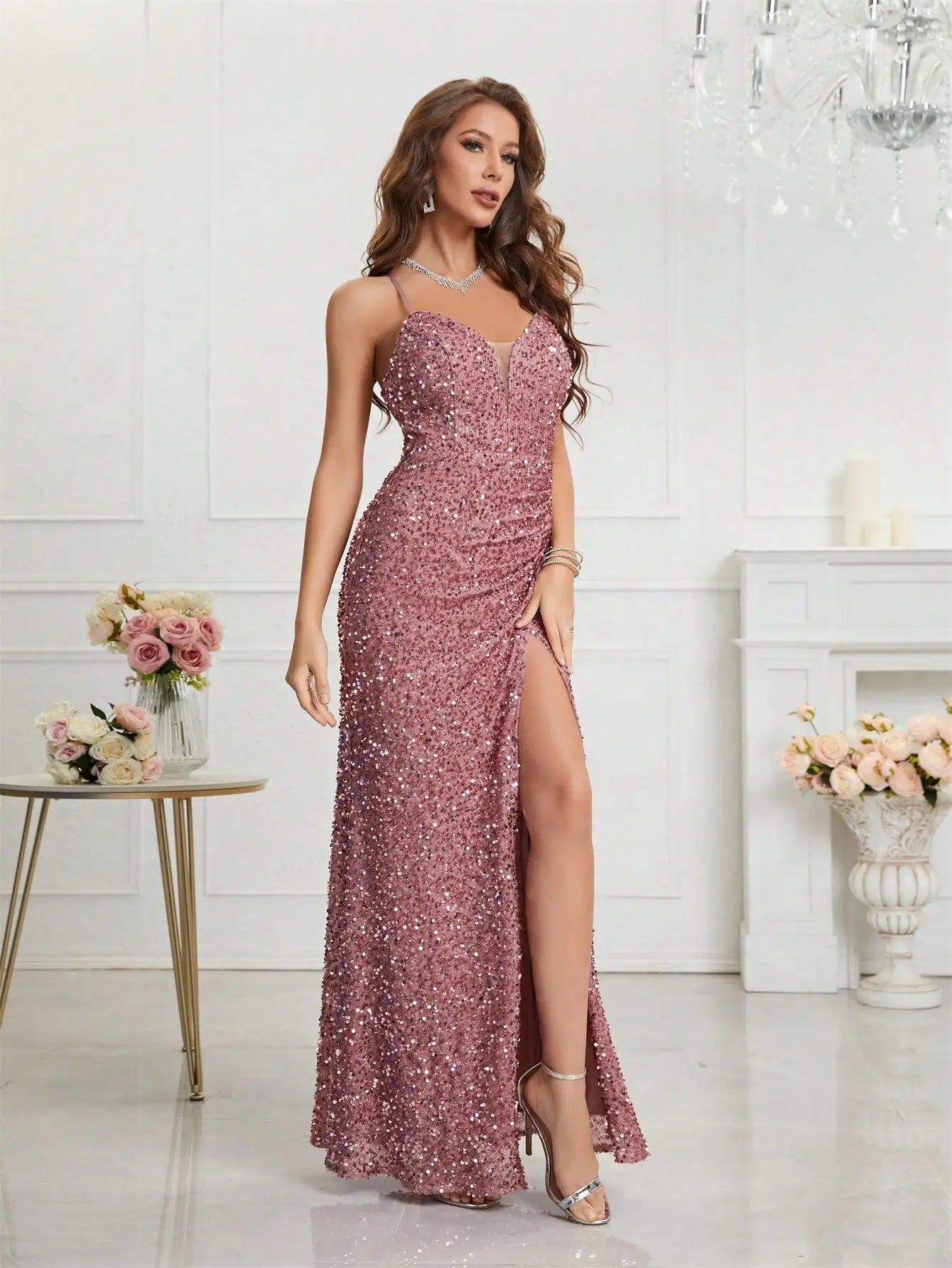 Cami Sequin Gown