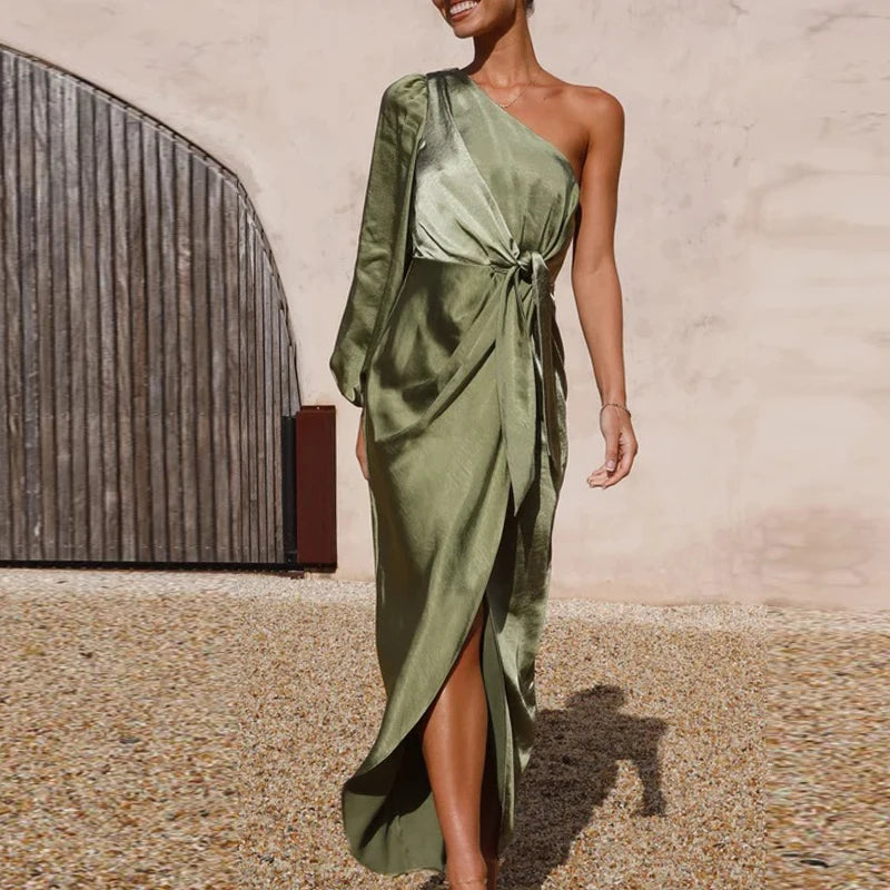 Lantern Off Shoulder Dress