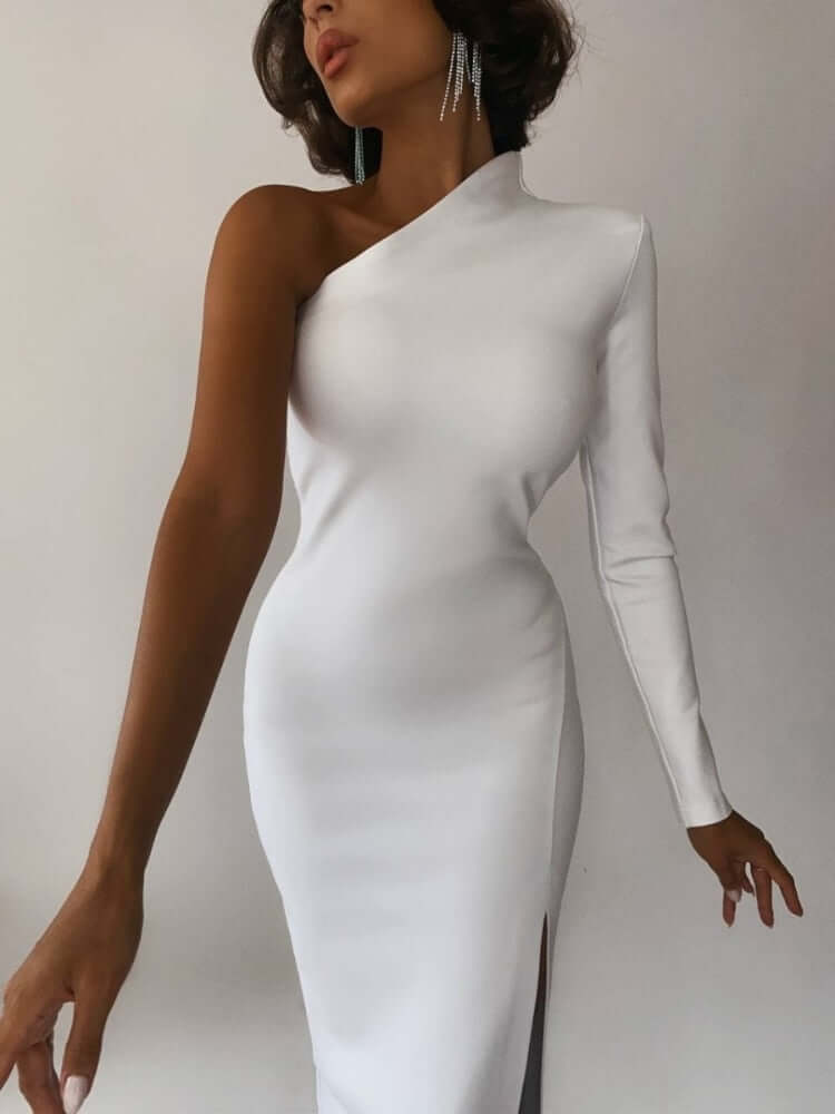 Luciana One Shoulder Maxi Dress