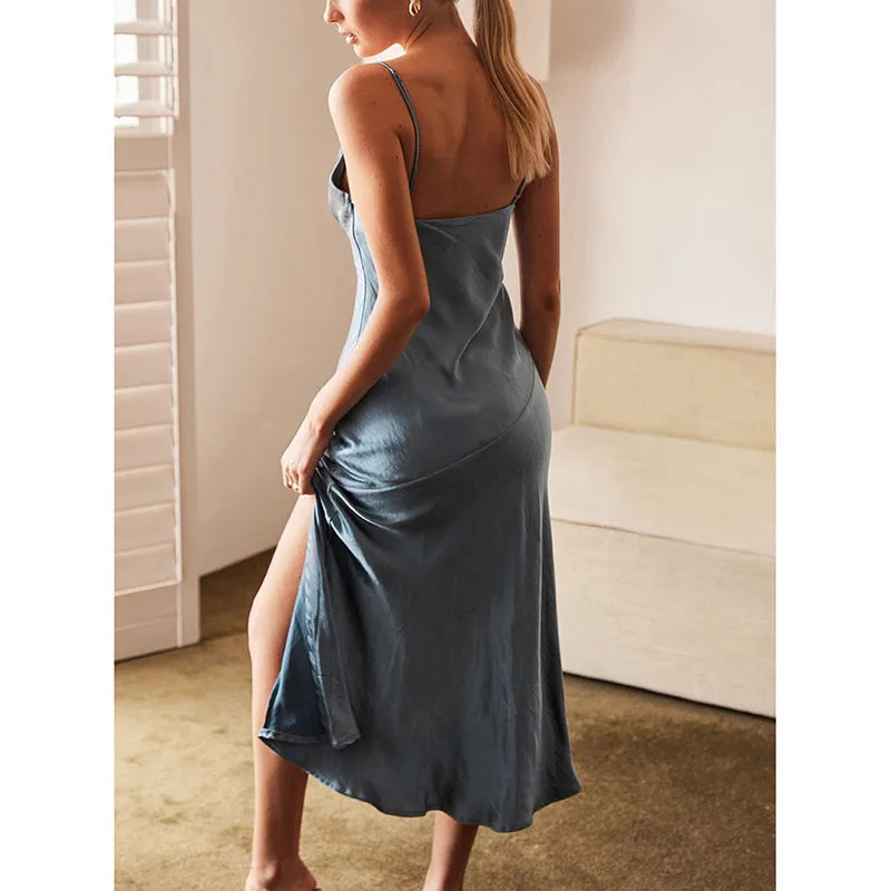 Miranda Satin Slip Dress