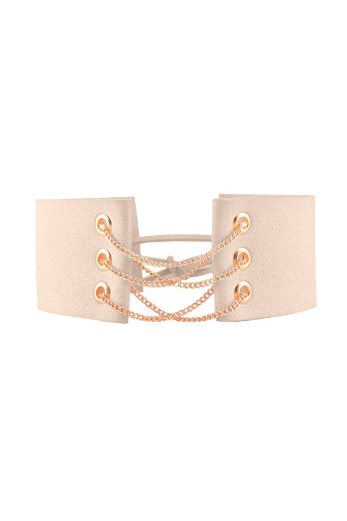 Queenie Chain Choker - Nude