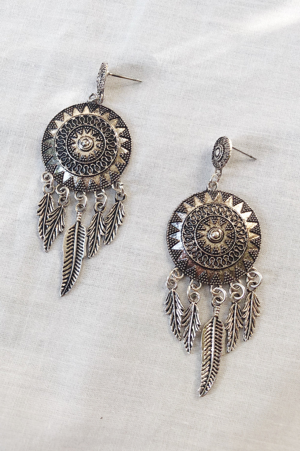 Five Feathers Earrings