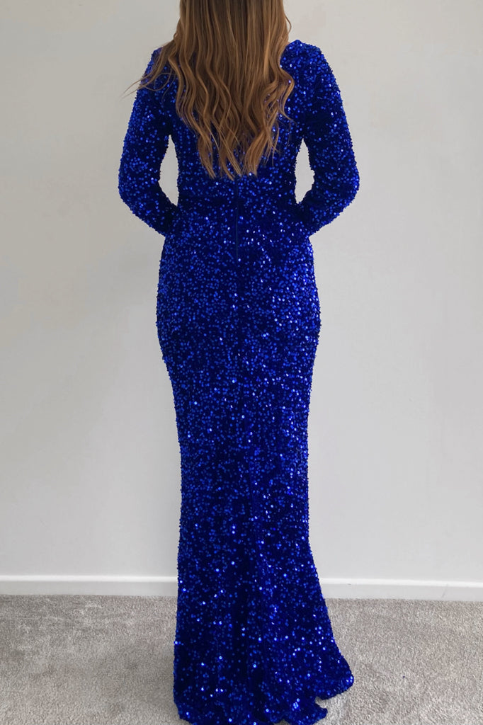 Leilani Sequin Gown - Blue