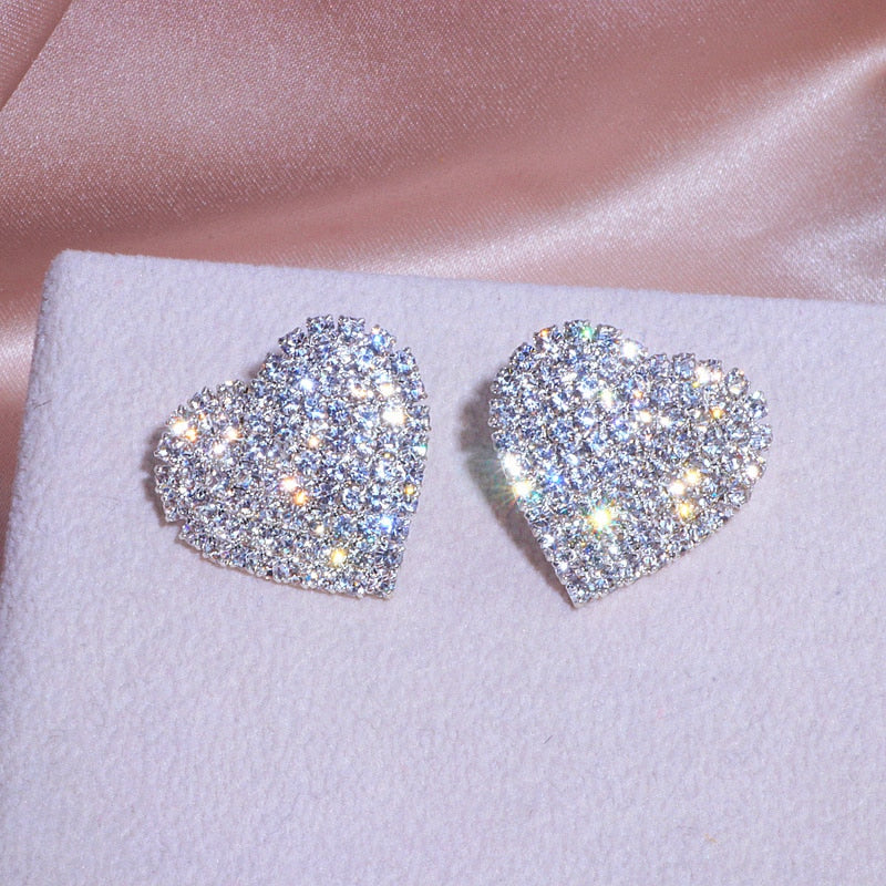 Heart Diamond Earrings