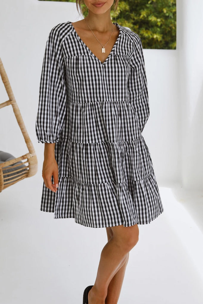 Liza Gingham Dress - 100% Cotton