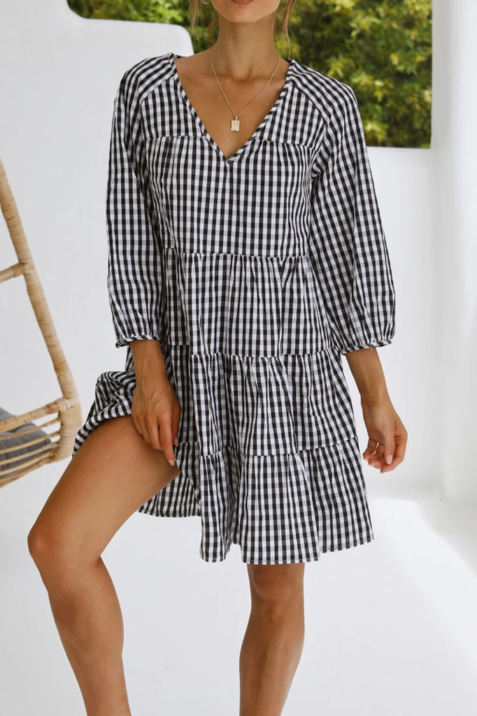 Liza Gingham Dress - 100% Cotton