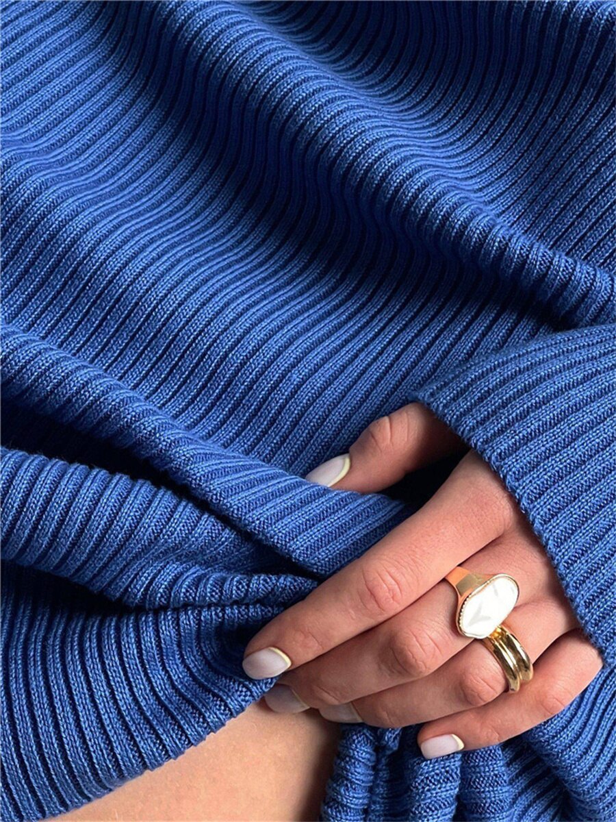 Knit Wrap Bodycon Midi Dress