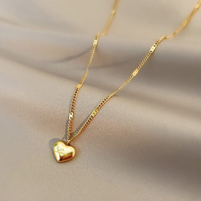 Heart Golden Necklace