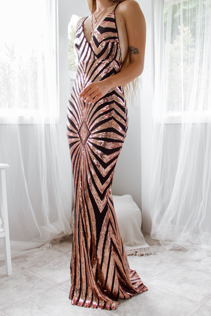 Rosetta Gown - Black