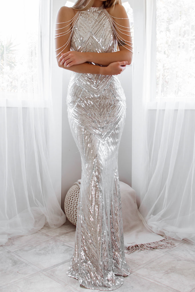 Nicoletta Sequin Gown