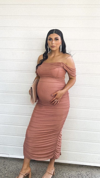 Kylie Maxi Dress - Dusty Pink