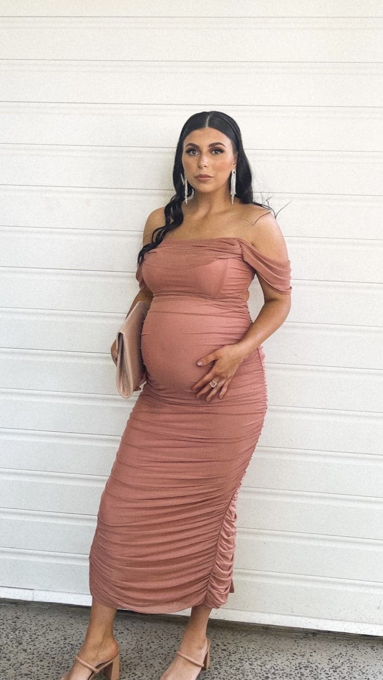 Kylie Maxi Dress - Dusty Pink