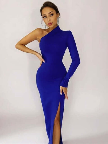 Luciana One Shoulder Maxi Dress
