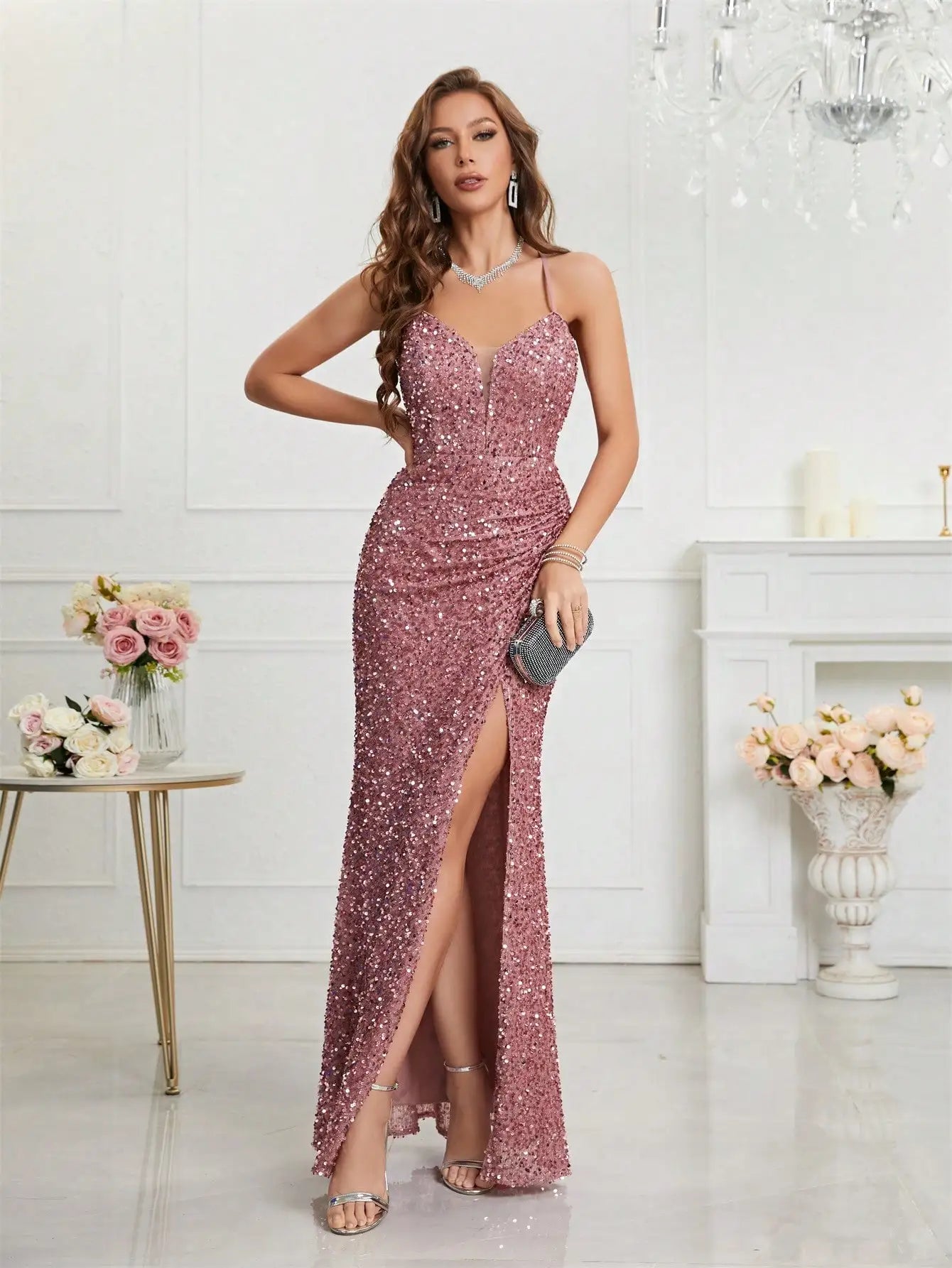 Cami Sequin Gown