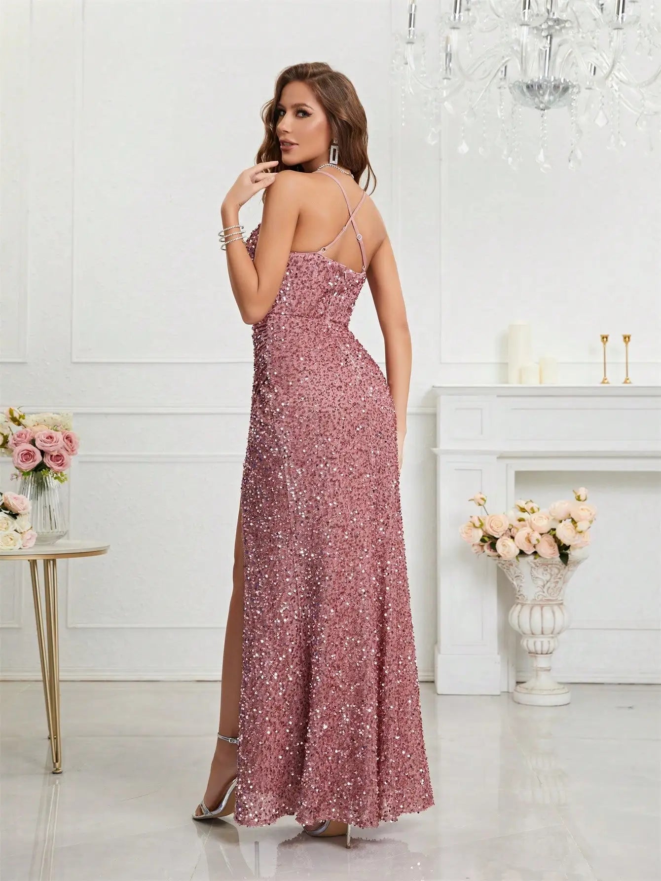 Cami Sequin Gown