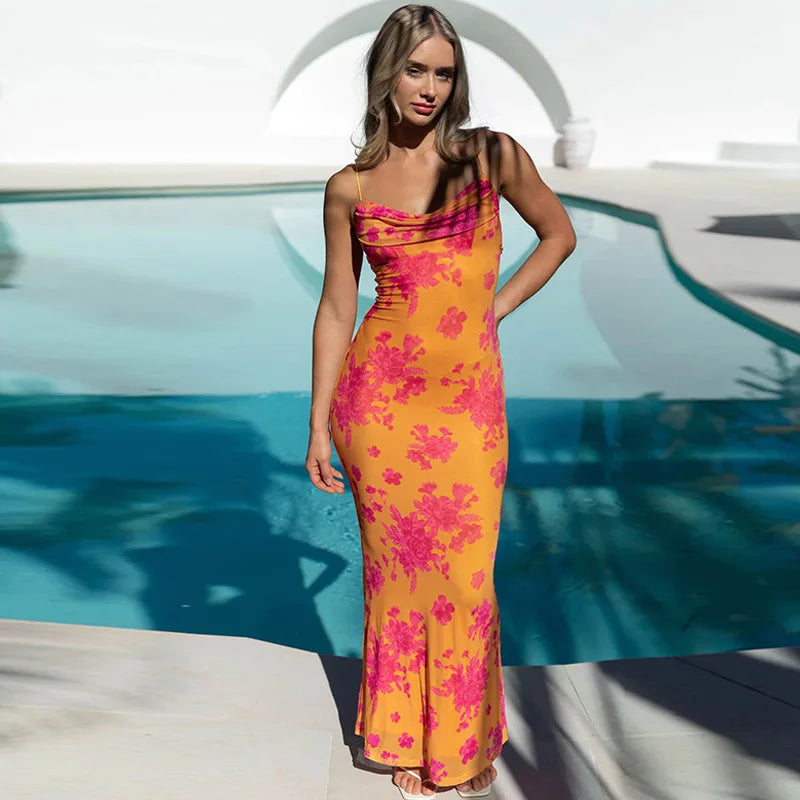 Rebecca Floral Butterfly Maxi Dress