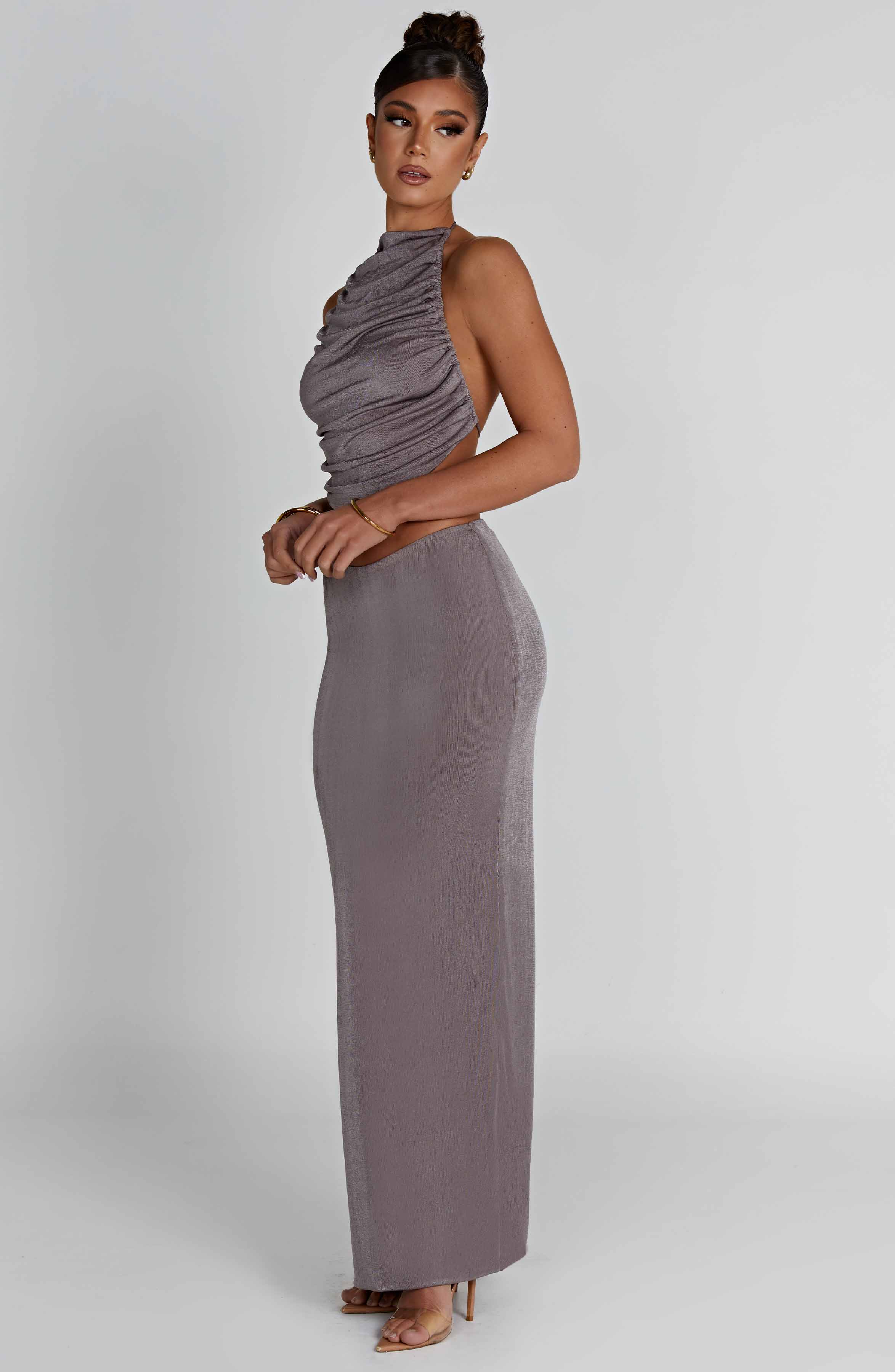 Fifi Maxi Skirt - Charcoal