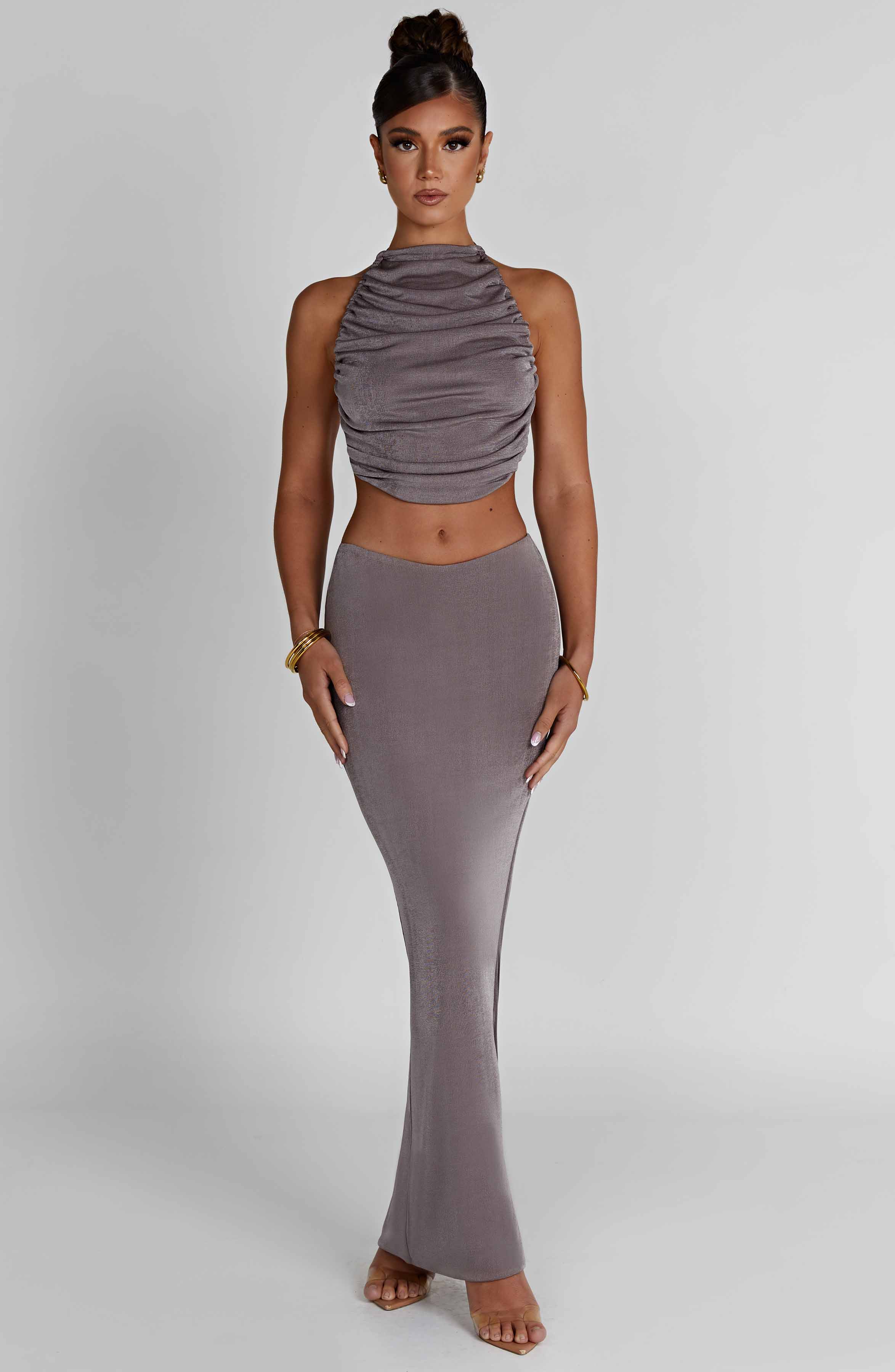 Fifi Maxi Skirt - Charcoal