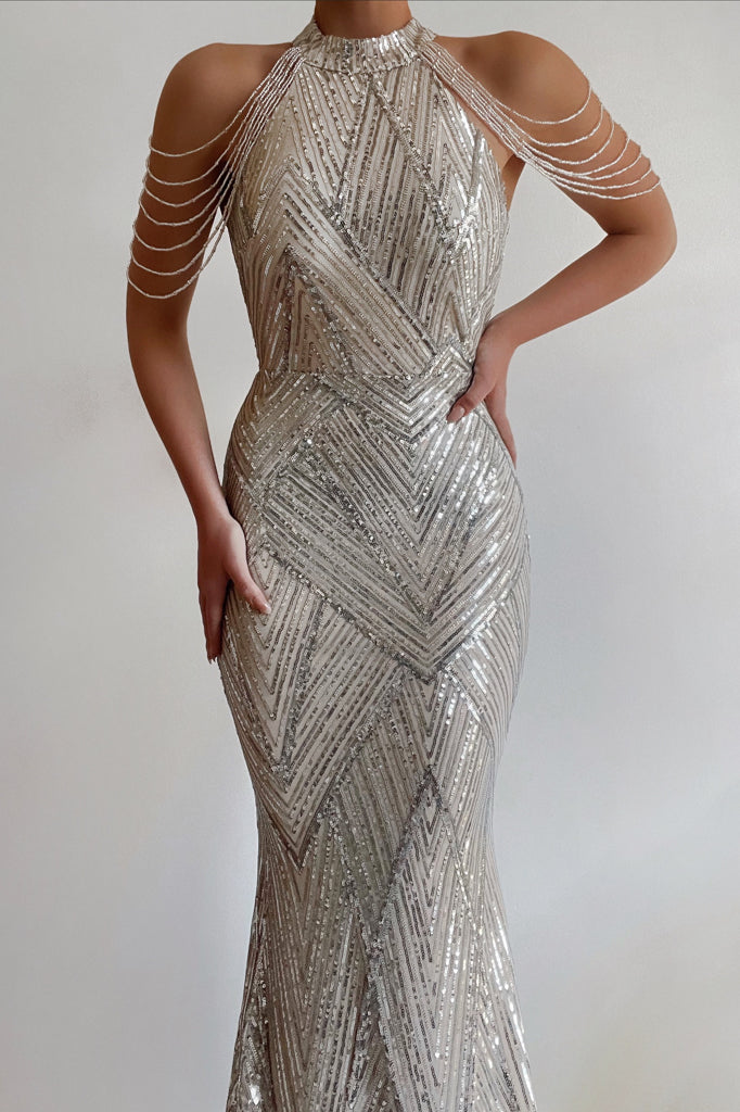 Nicoletta Sequin Gown