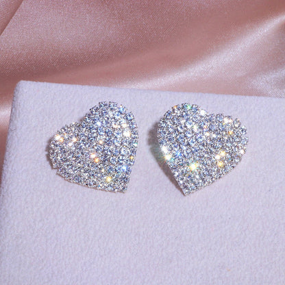 Heart Diamond Earrings