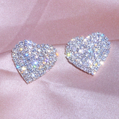 Heart Diamond Earrings