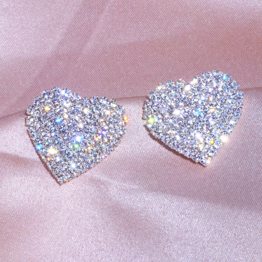 Heart Diamond Earrings