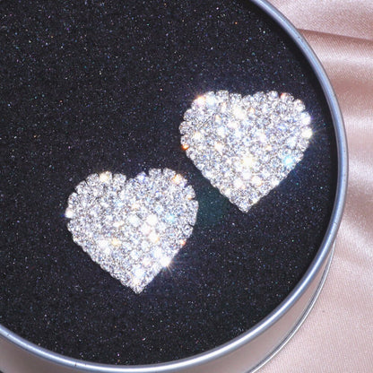 Heart Diamond Earrings