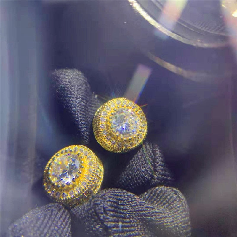 Crystal Round Earrings