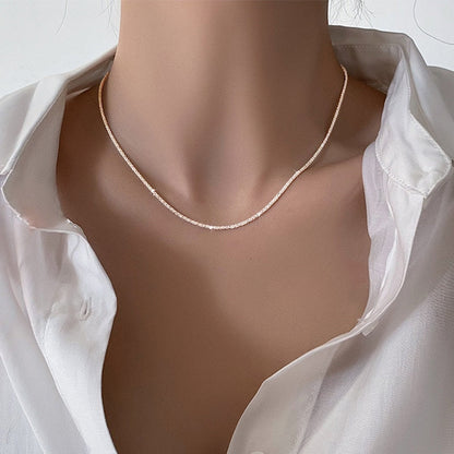 Sparkling Clavicle Chain Choker Necklace
