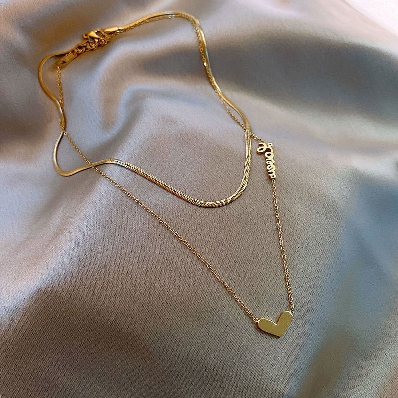 Heart Golden Necklace