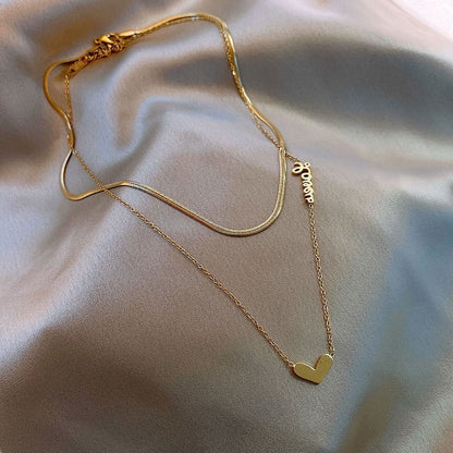 Heart Golden Necklace