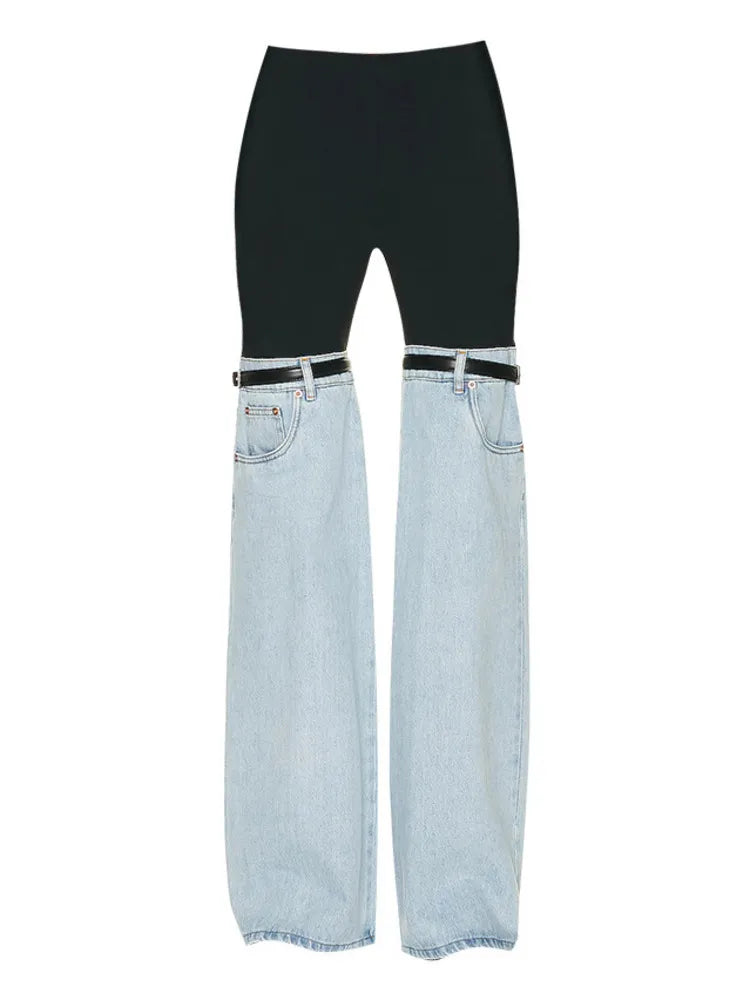 Denim Hybrid Flare Trouser