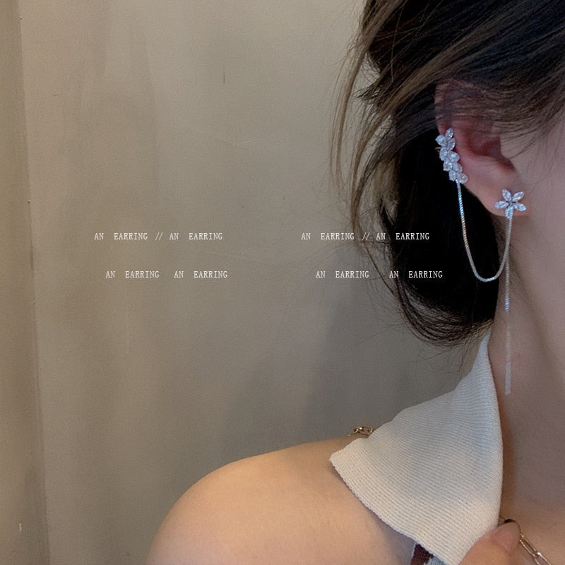Rhinestone Hanging  Earrings