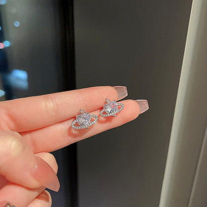 Zircon Planet Earrings
