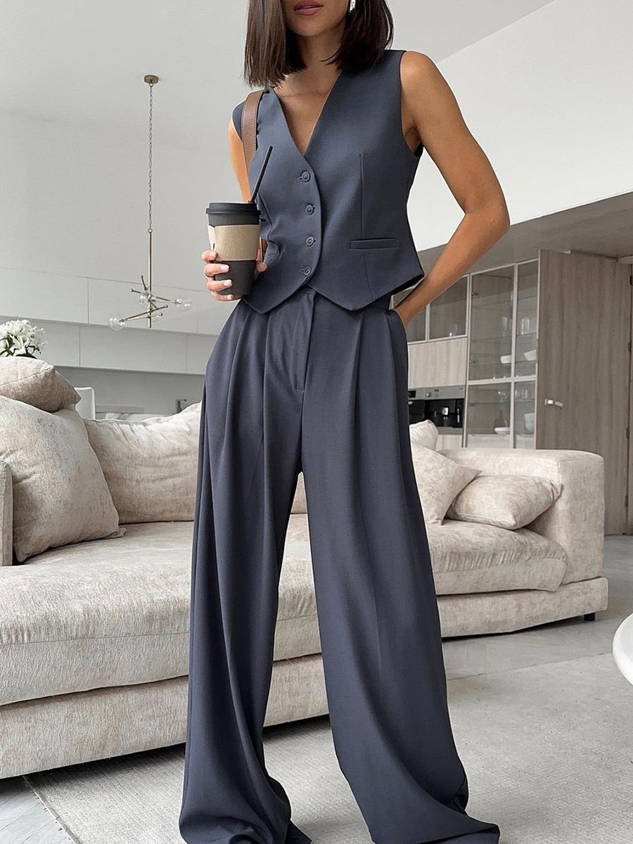 Vest Pants Suit