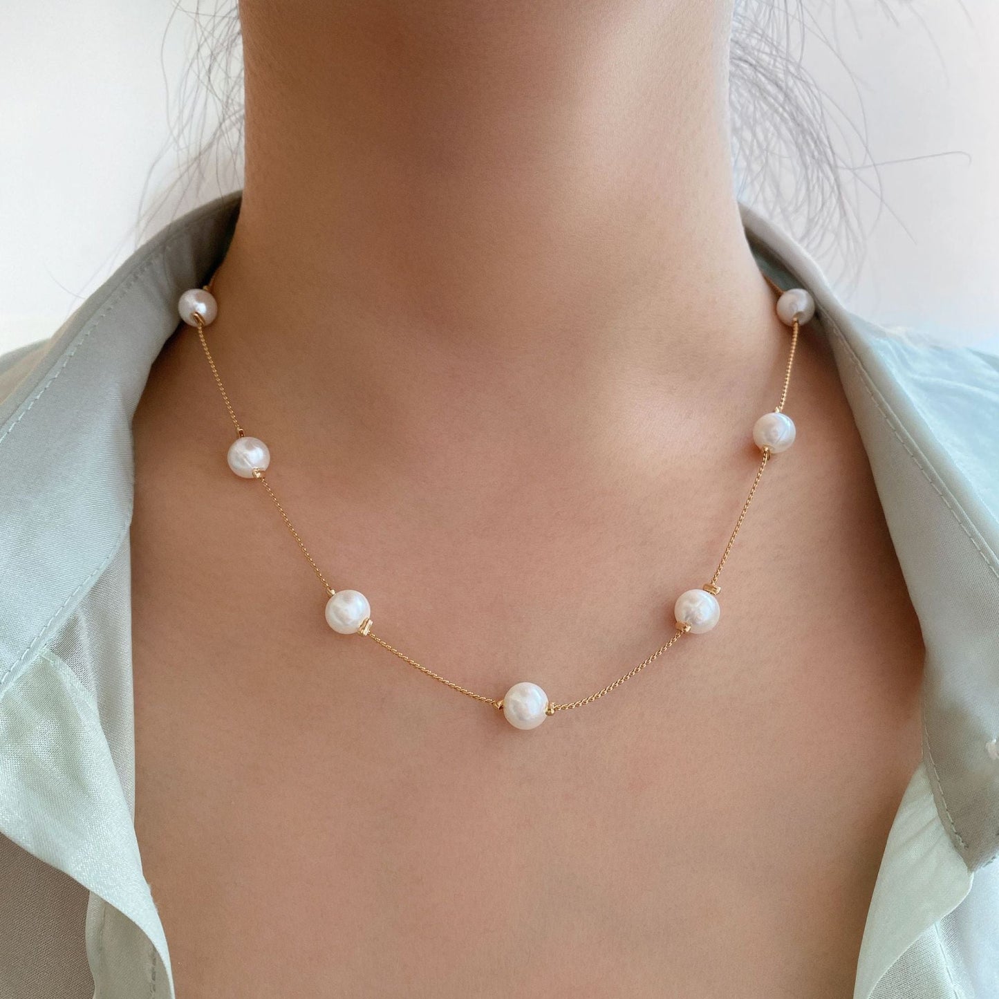 Sparkling Clavicle Chain Choker Necklace