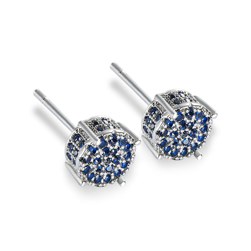 Crystal Round Earrings