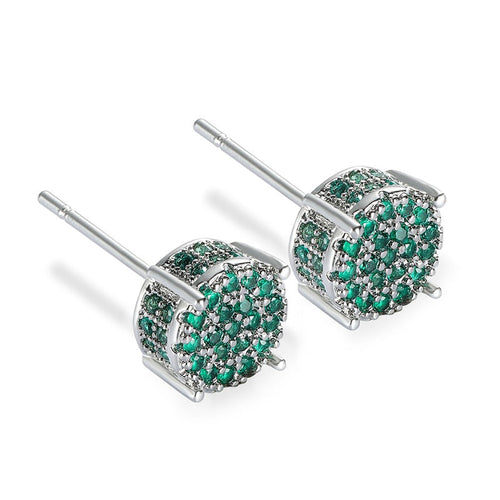 Crystal Round Earrings