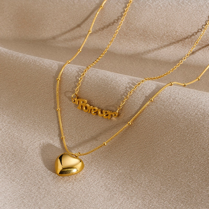 Heart Golden Necklace