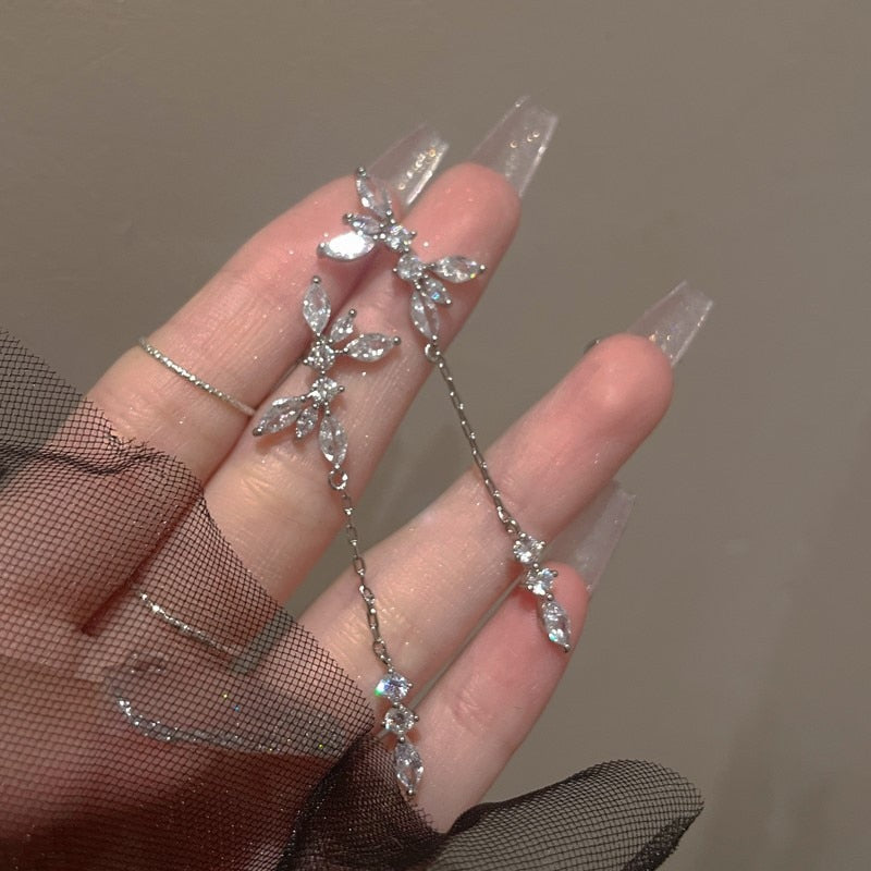 Rhinestone Hanging  Earrings