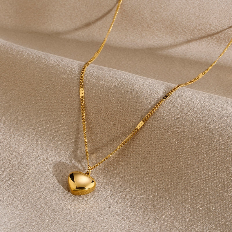 Heart Golden Necklace