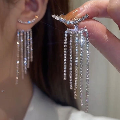 Rhinestone Hanging  Earrings