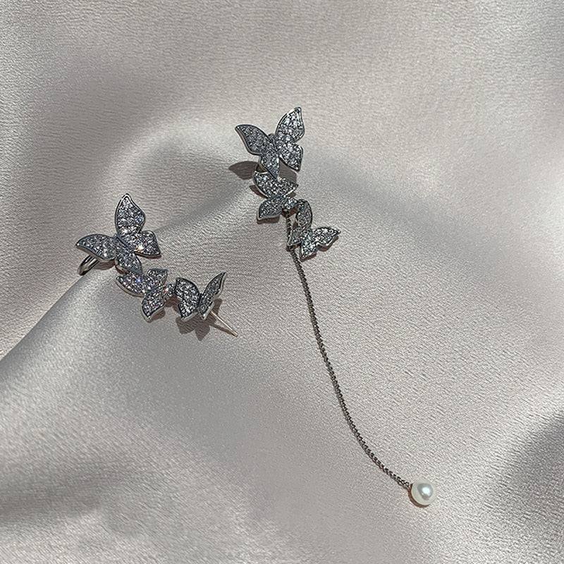 Rhinestone Hanging  Earrings