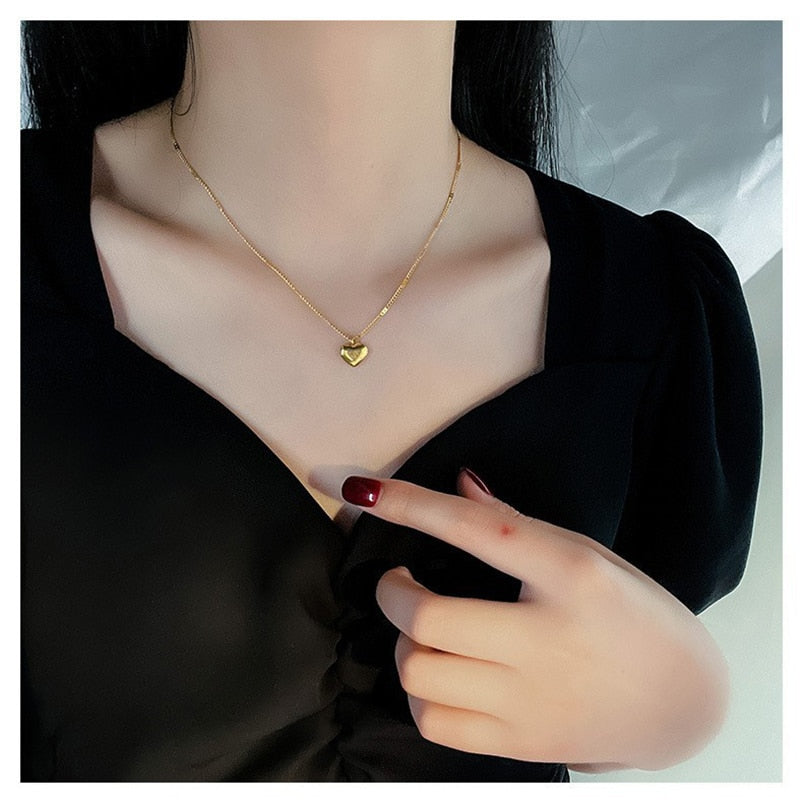 Heart Golden Necklace