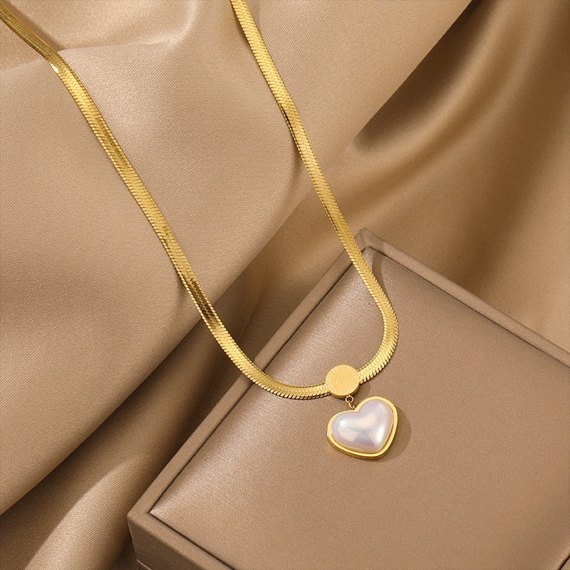 Heart Golden Necklace