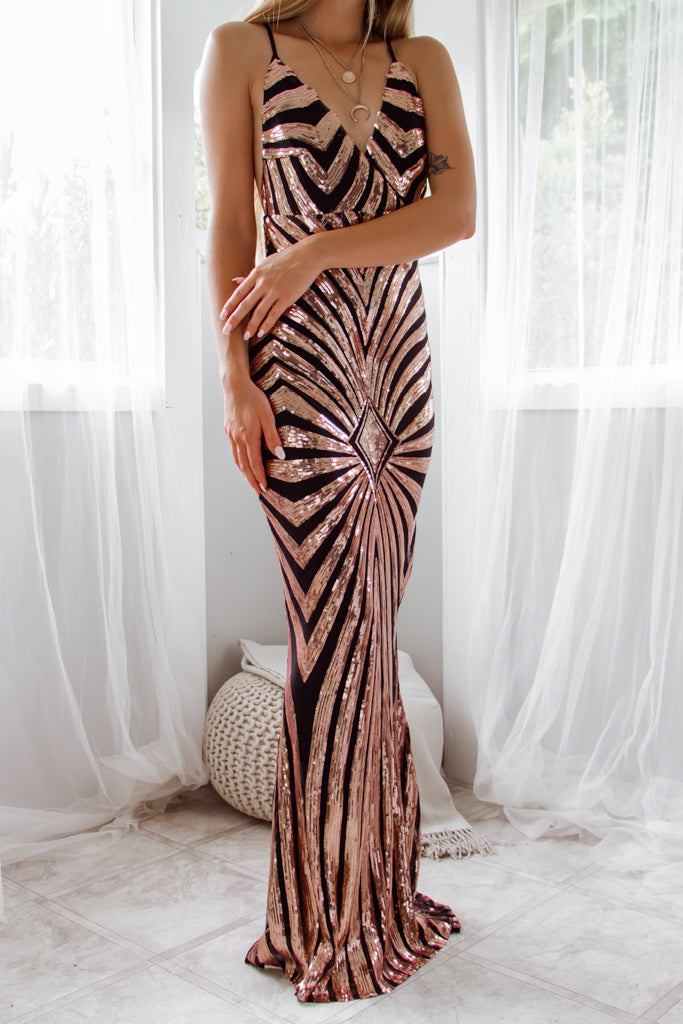 Rosetta Gown - Black
