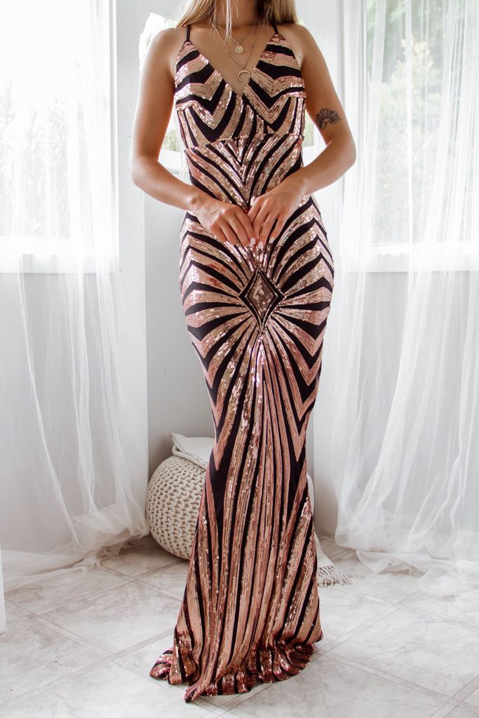 Rosetta Gown - Black