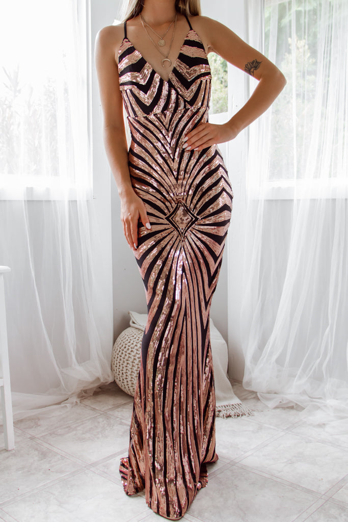 Rosetta Gown - Black